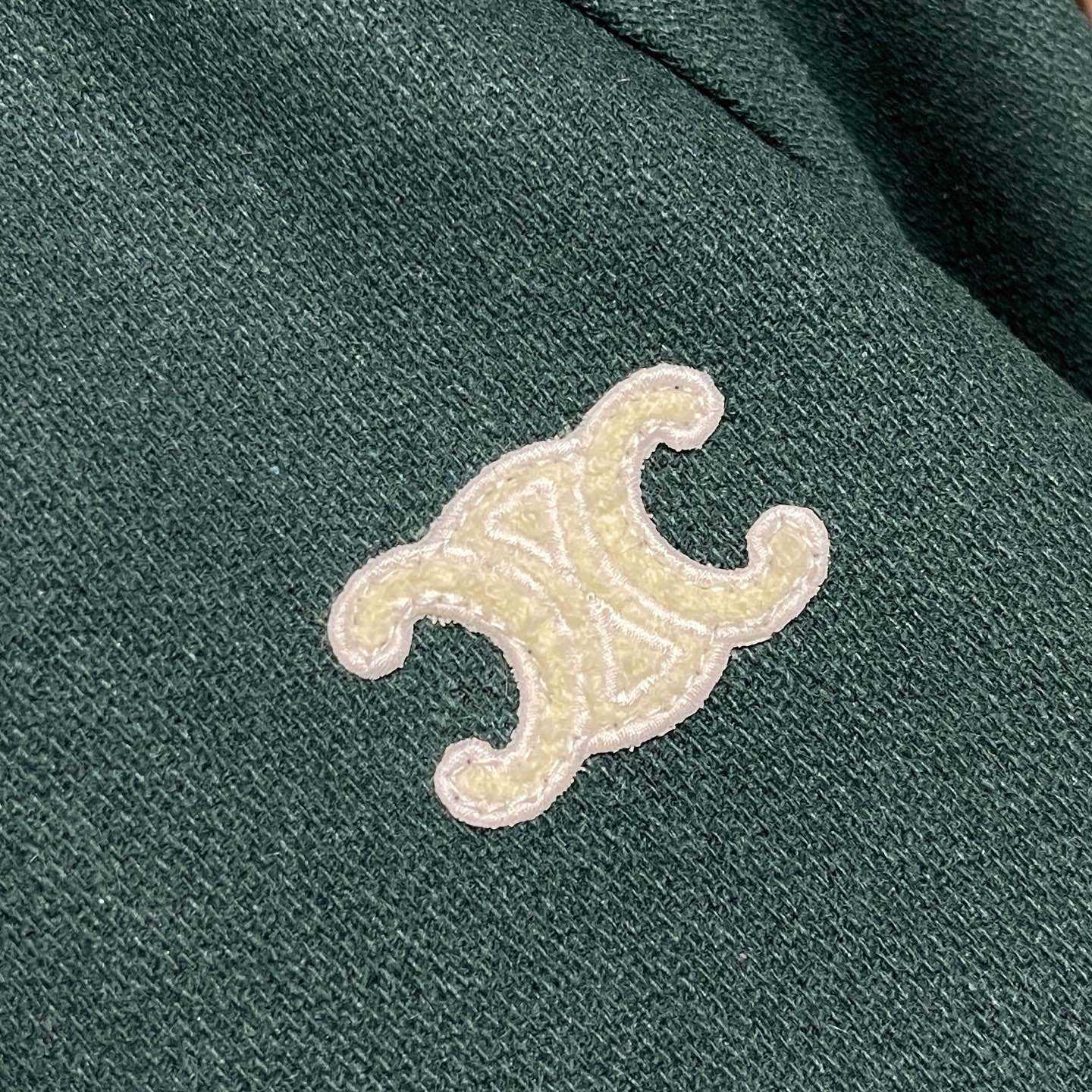 Celine Triomphe Teddy Jacket In Textured Wool - DesignerGu