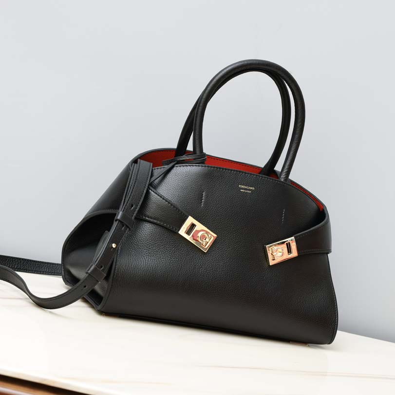 Ferragamo Hug Bicolor Handbag - DesignerGu