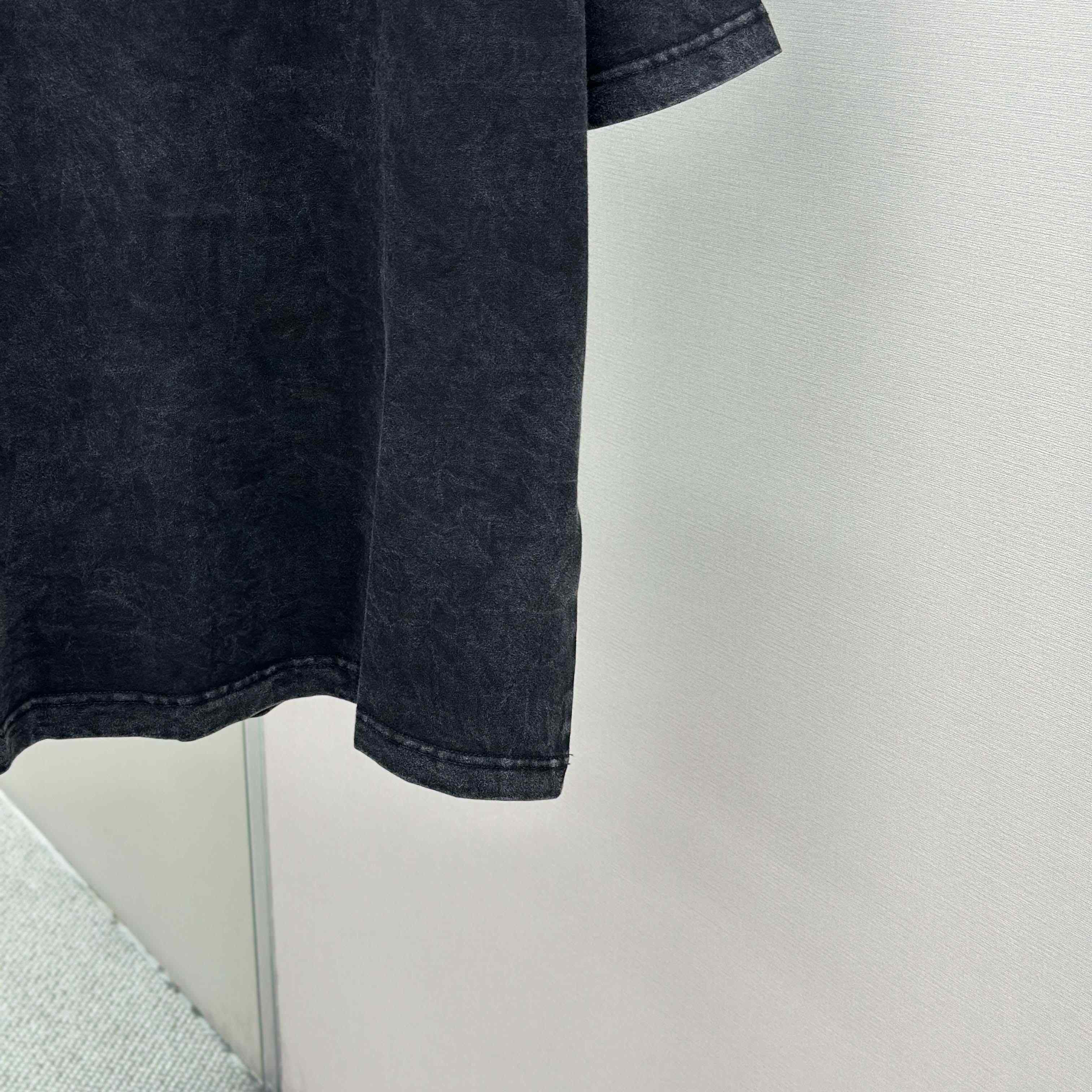 Acne Studios Logo T-shirt - Faded black - DesignerGu