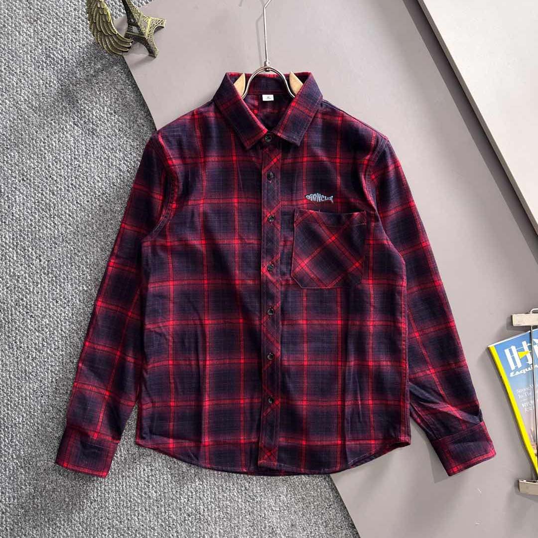 Moncler Checked Cotton Shirt - DesignerGu
