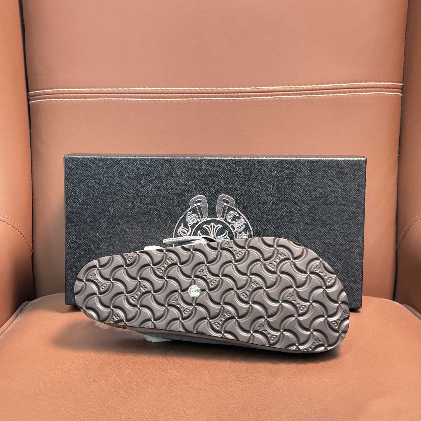 Chrome Hearts Birkenstock Boston Suede Sandals  - DesignerGu