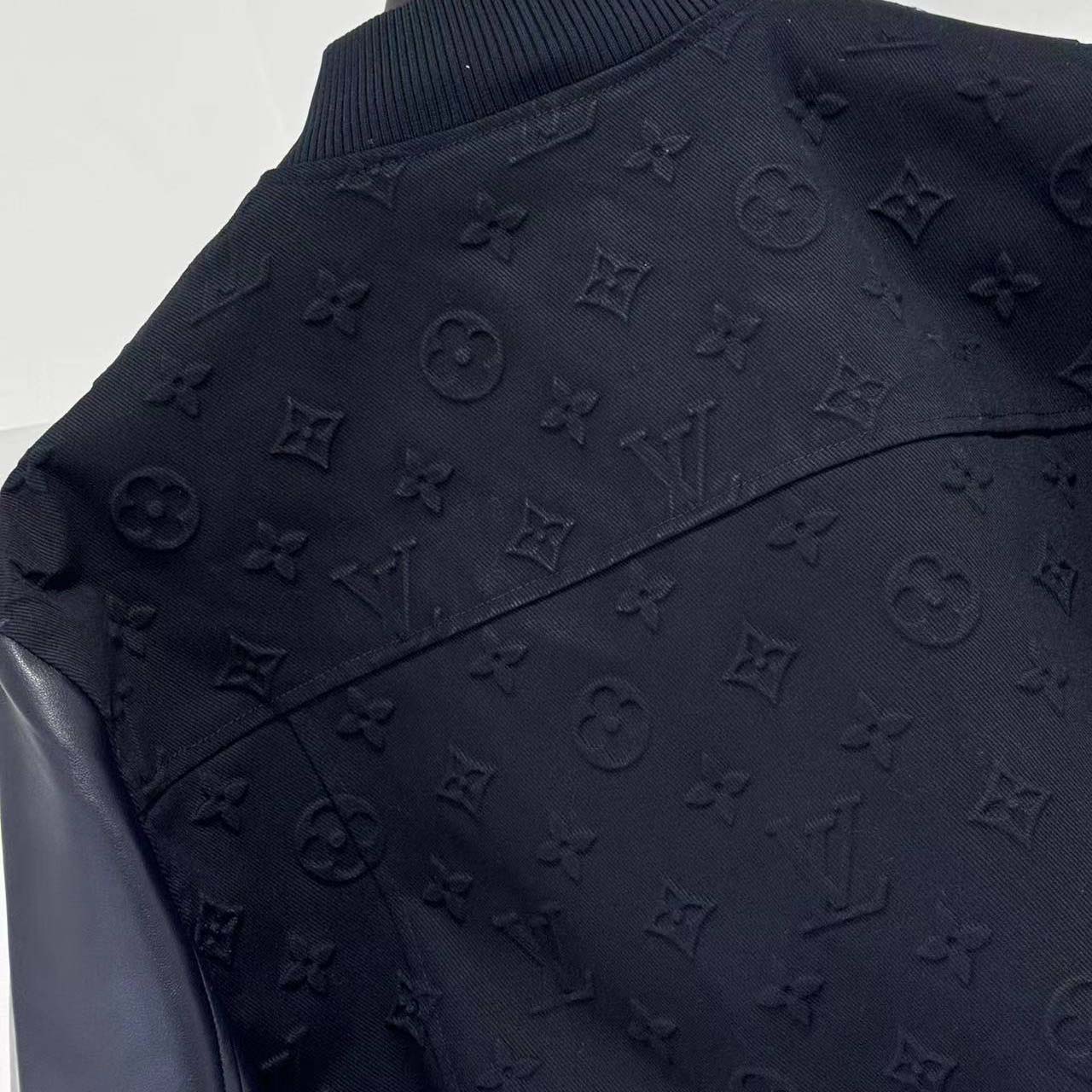 Louis Vuitton Embossed Monogram Cotton Varsity Jacket   - DesignerGu