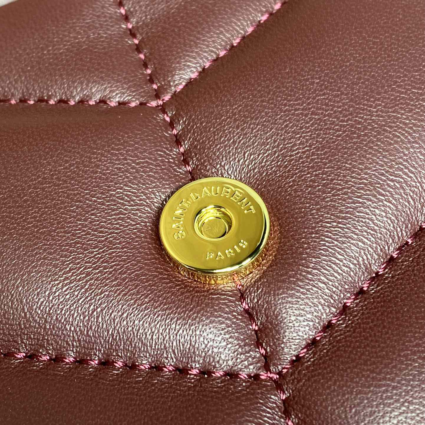 Saint Laurent Toy Puffer In Shiny Leather - DesignerGu