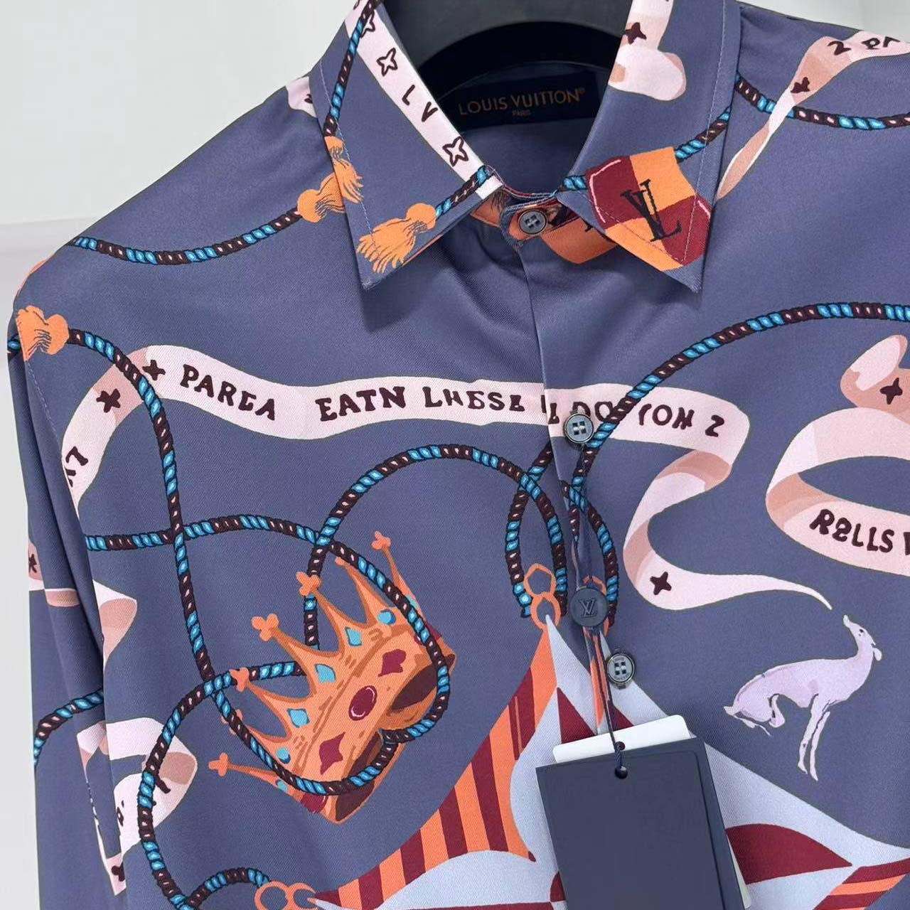 Louis Vuitton Printed Silk Shirt - DesignerGu