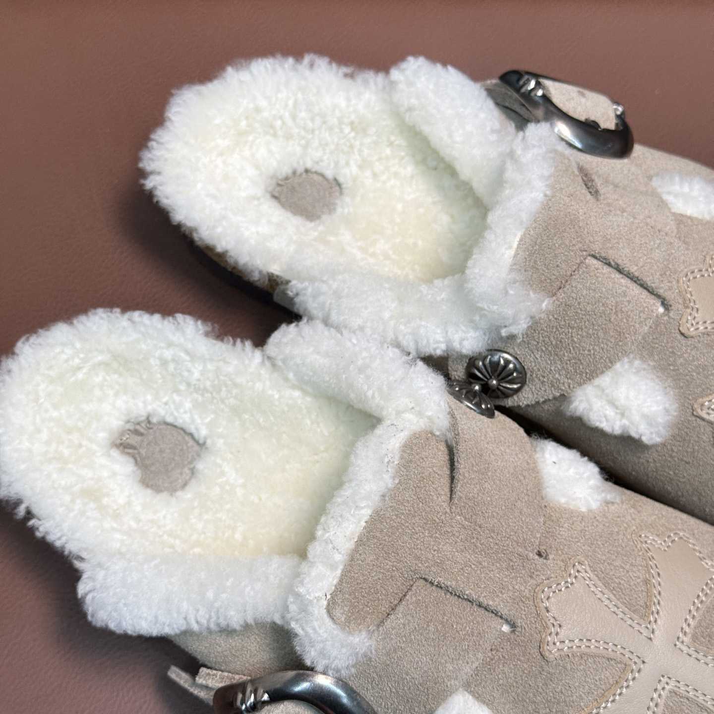 Chrome Hearts Birkenstock Boston Suede Sandals  - DesignerGu