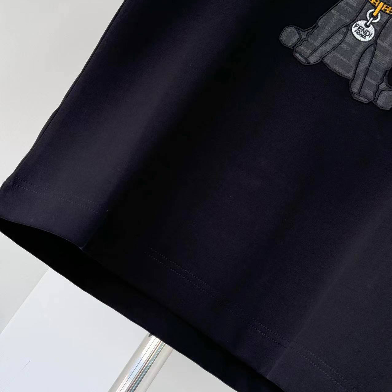 Fendi Black Cotton T-shirt - DesignerGu