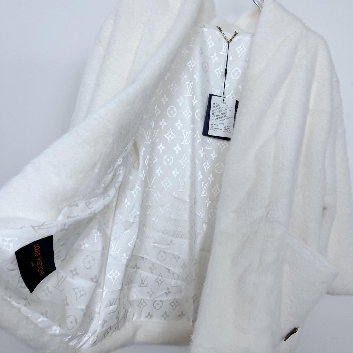 Louis Vuitton Mink Kimono Jacket - DesignerGu