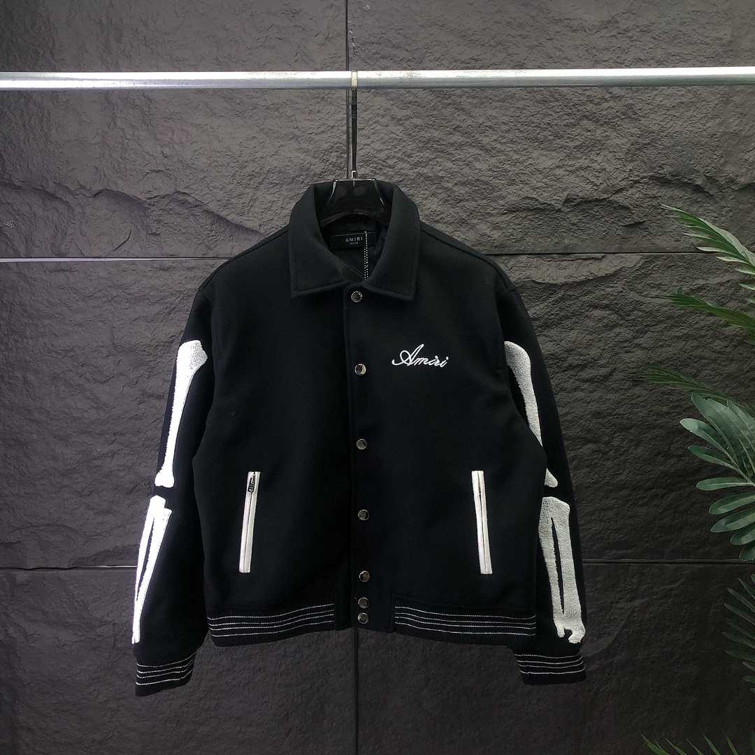Amiri Bones Varsity Jacket - DesignerGu
