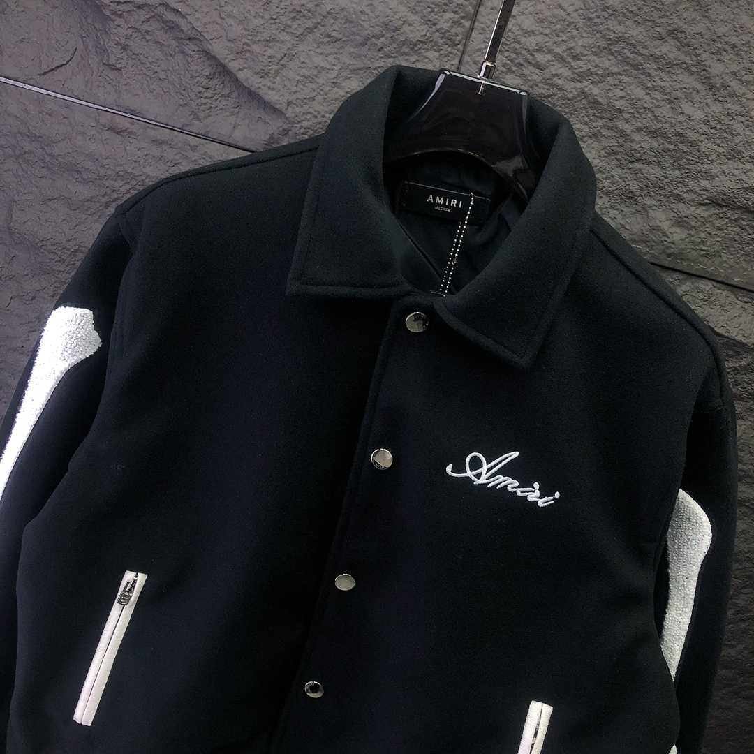 Amiri Bones Varsity Jacket - DesignerGu
