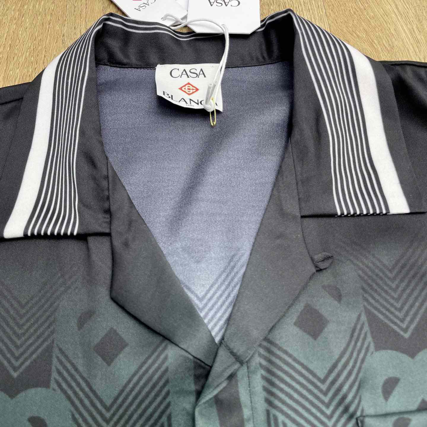 Casablanca Monogram Gradient Silk Shirt   CA3561 - DesignerGu