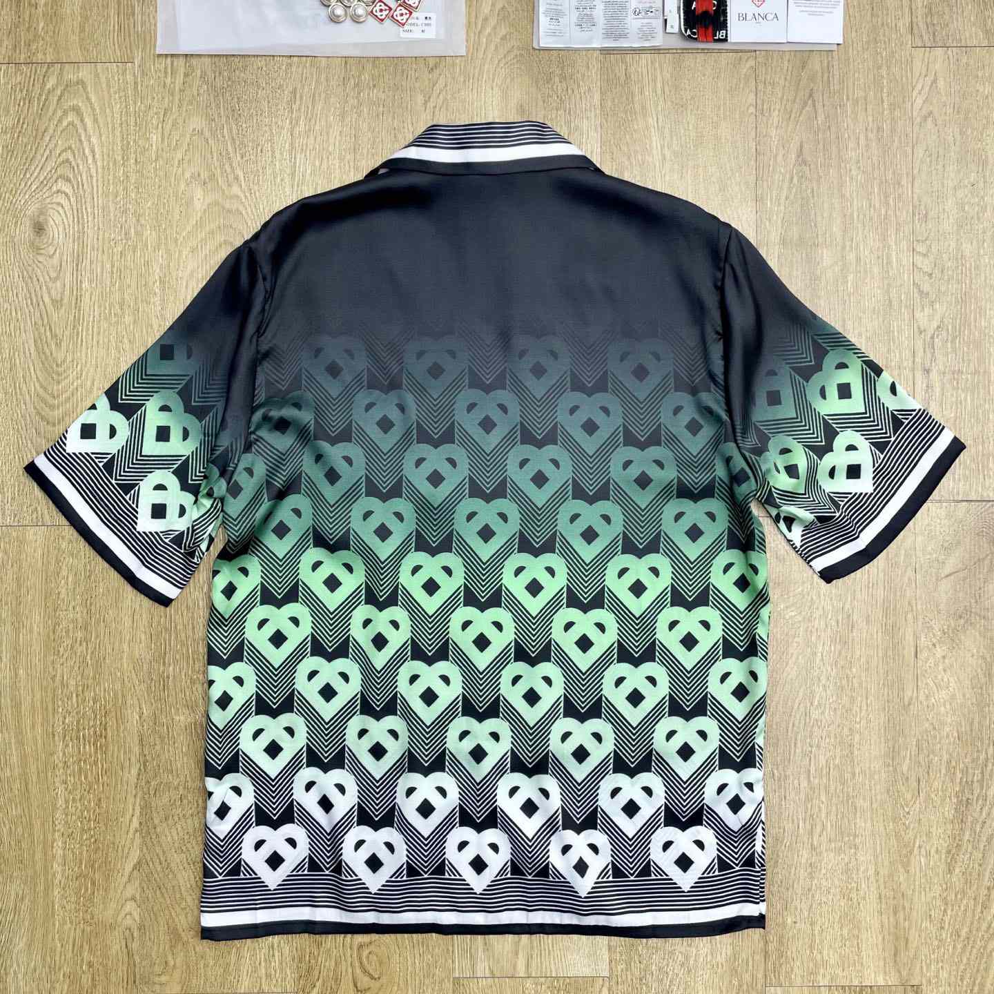 Casablanca Monogram Gradient Silk Shirt   CA3561 - DesignerGu