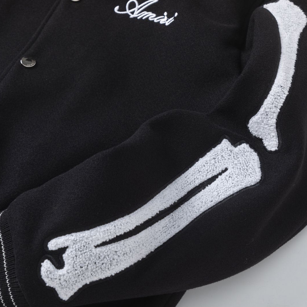 Amiri Bones Varsity Jacket - DesignerGu