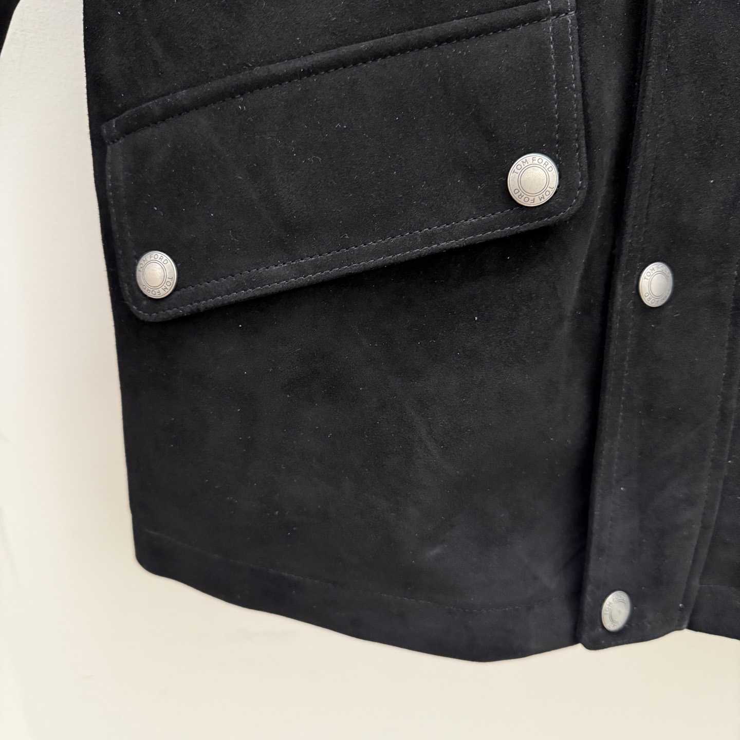 Tom Ford Men's Suede Motor Jacket - DesignerGu