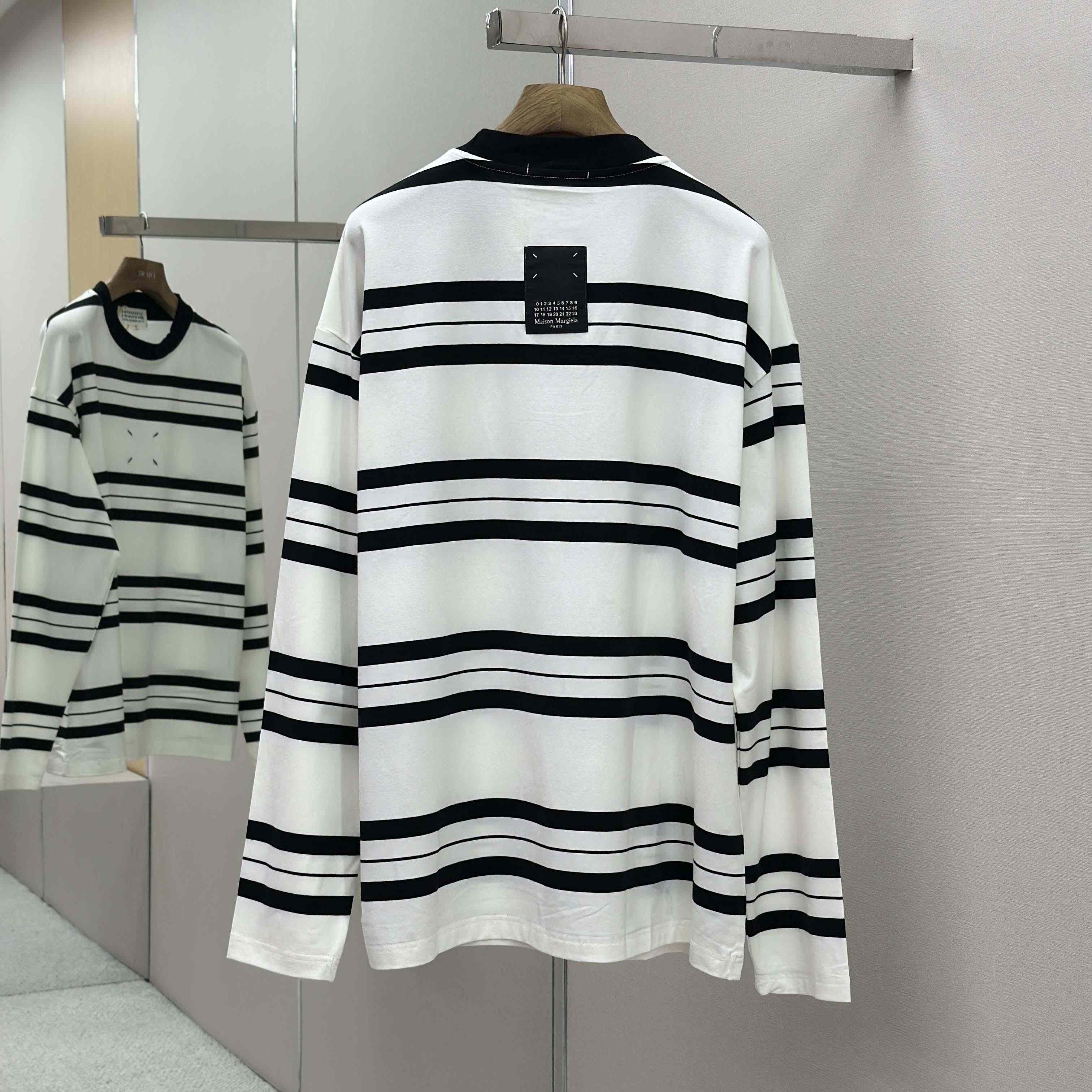 Maison Margiela Striped Long-sleeved - DesignerGu