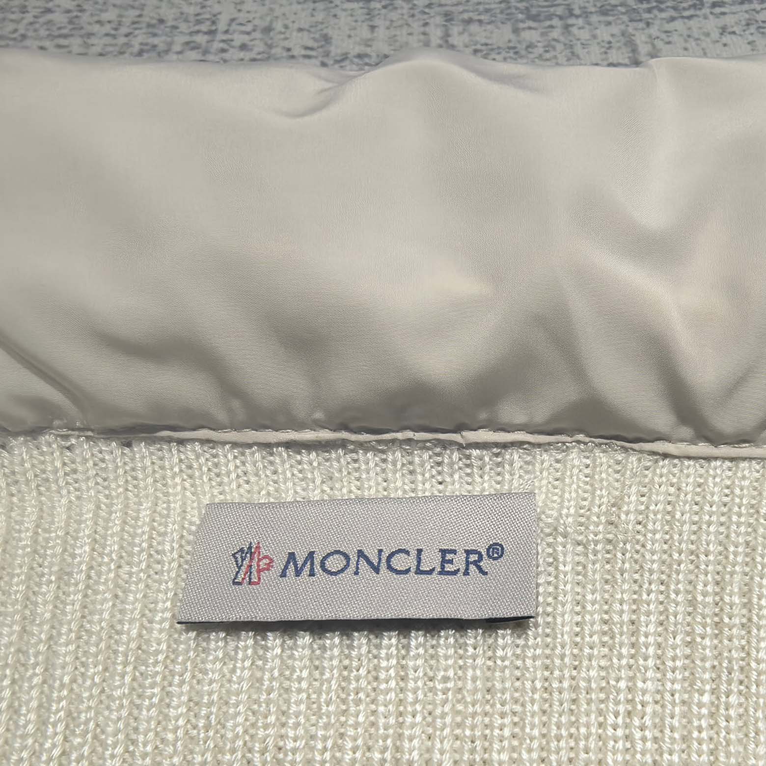 Moncler Ribbed Cotton and Quilted Shell Down Zip-Up Cardigan - DesignerGu