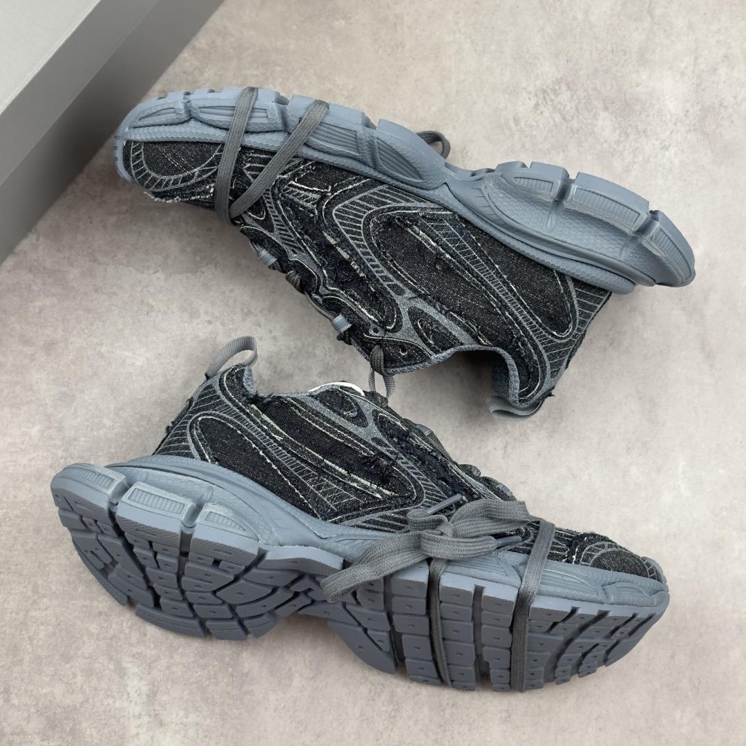 Balenciaga 3XL Distressed Lace-up Sneakers - DesignerGu