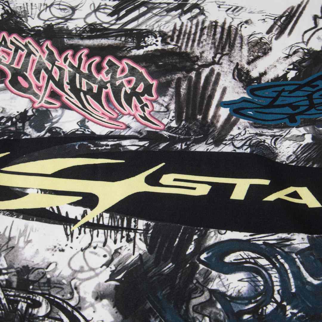 Hellstar Graffiti Long-Sleeve 'White' - DesignerGu