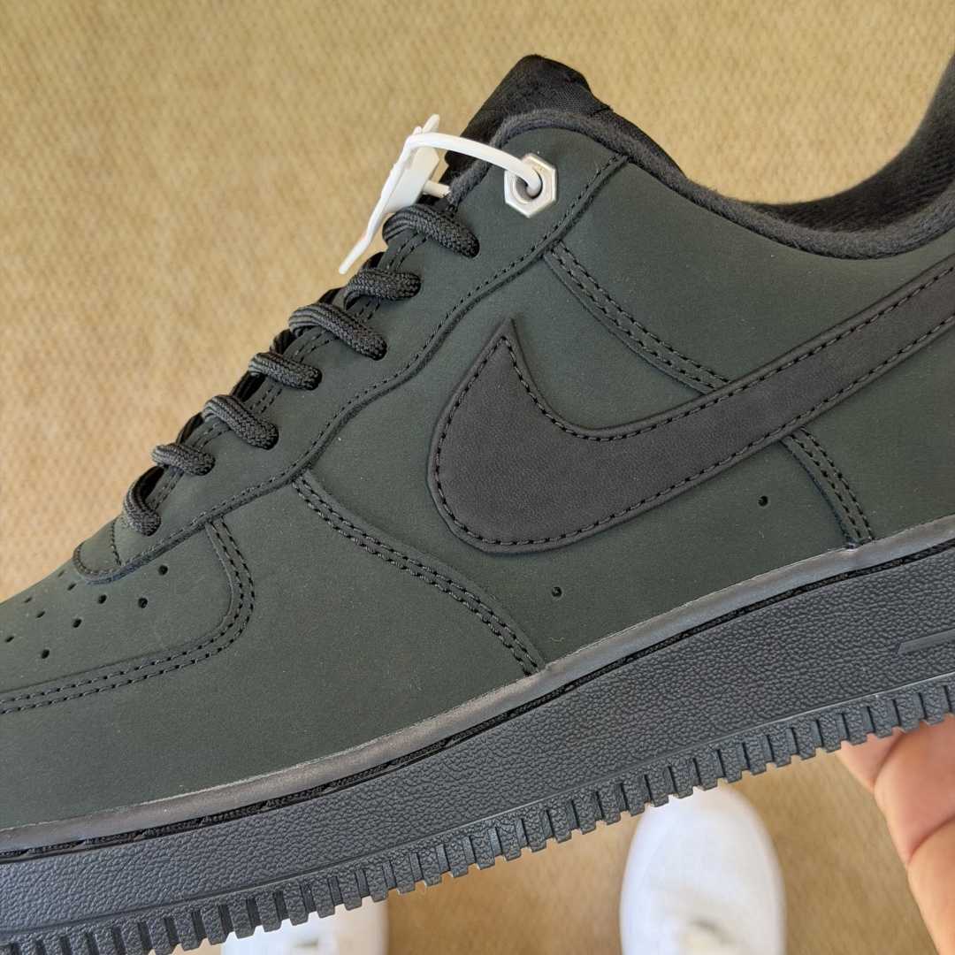 NIKE Air Force 1 Low Black/Dark Green CJ9179-001  - DesignerGu