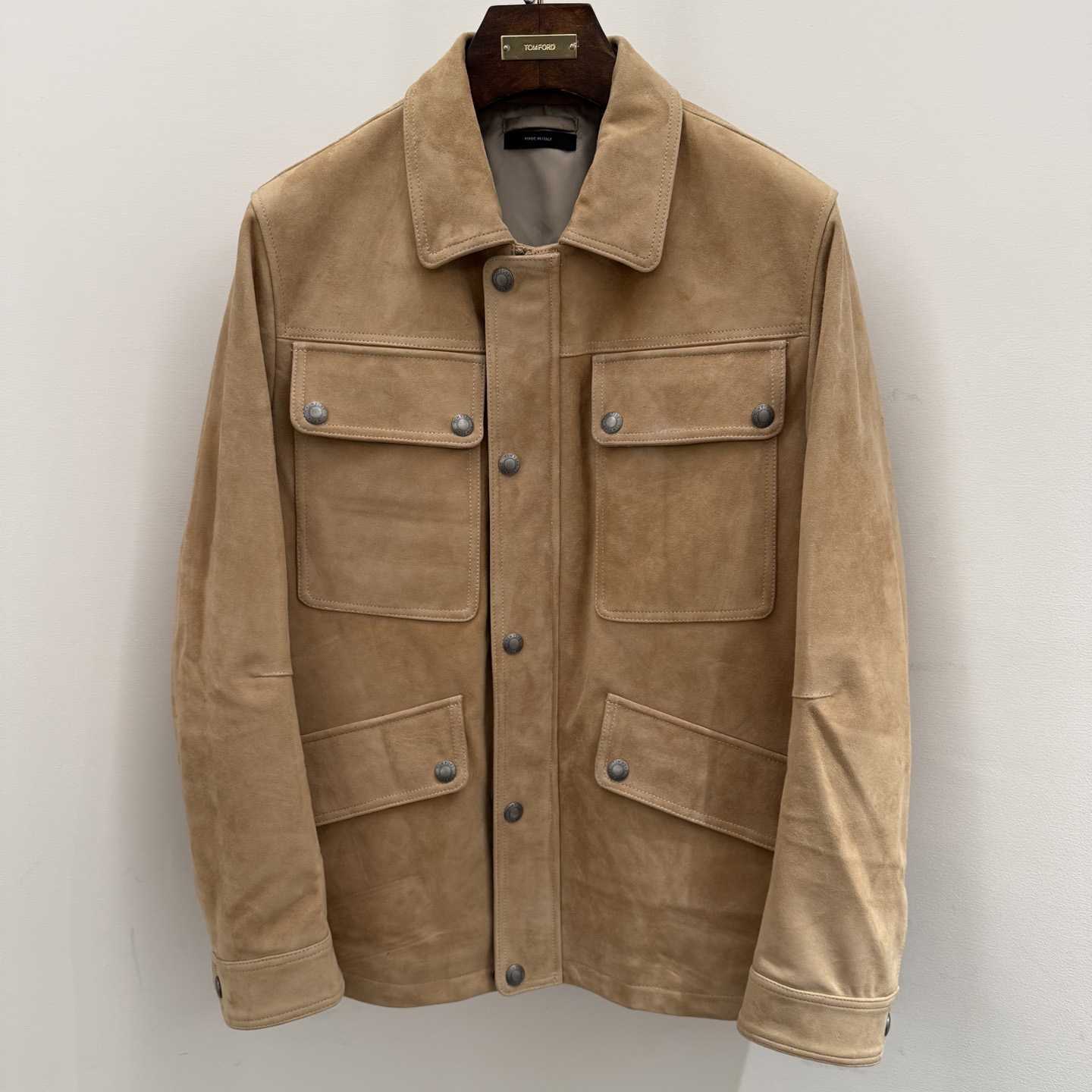 Tom Ford Men's Suede Motor Jacket - DesignerGu
