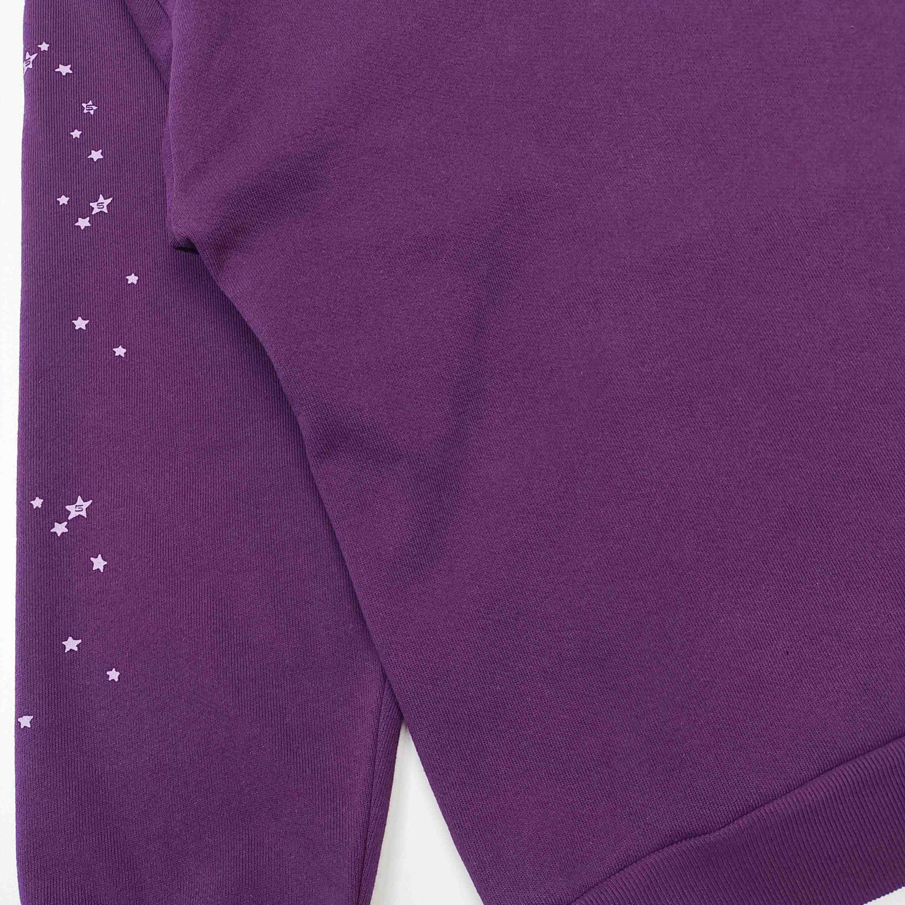 Sp5der OG Web V2 Hoodie 'Purple' - DesignerGu