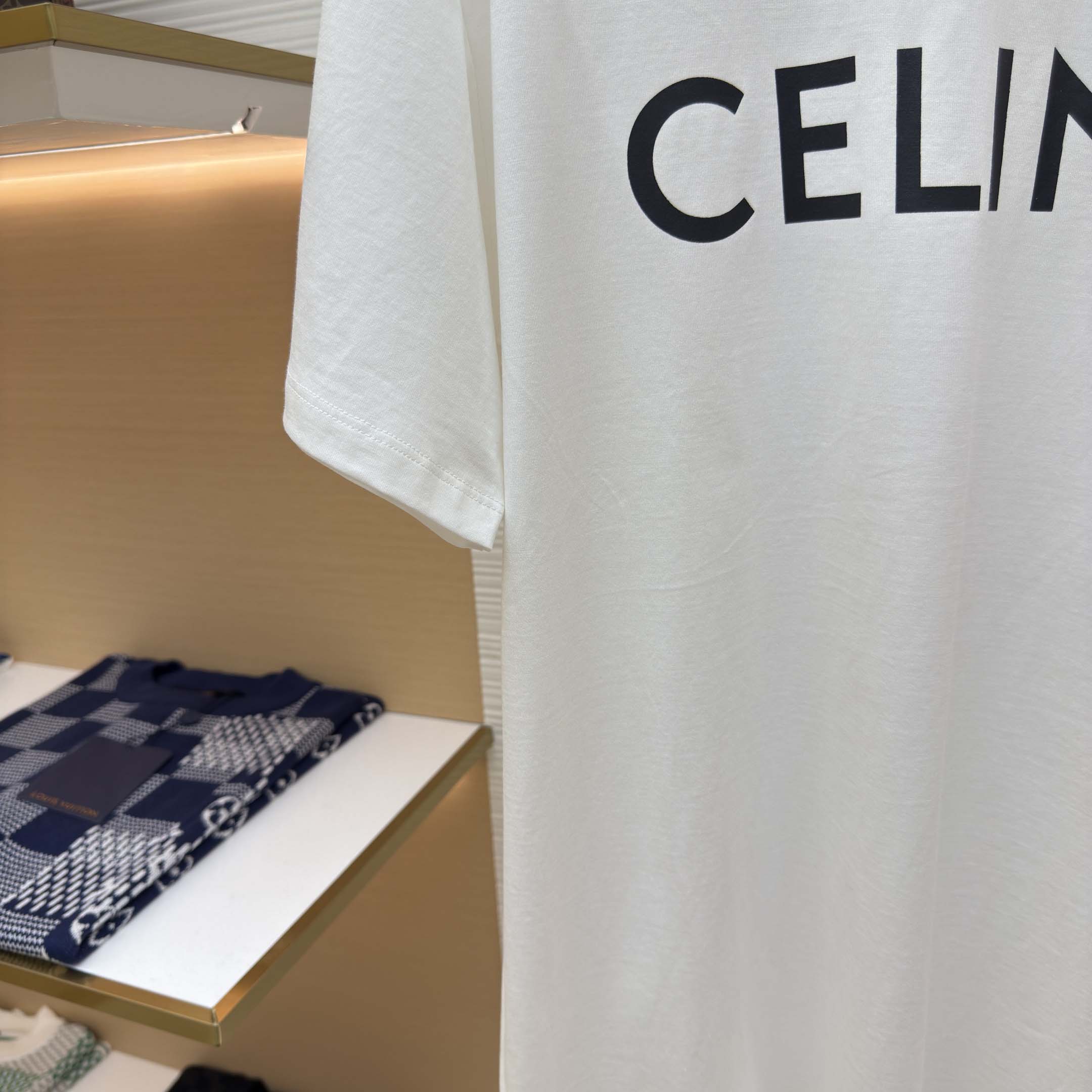 Celine Loose T-shirt In Cotton Jersey - DesignerGu