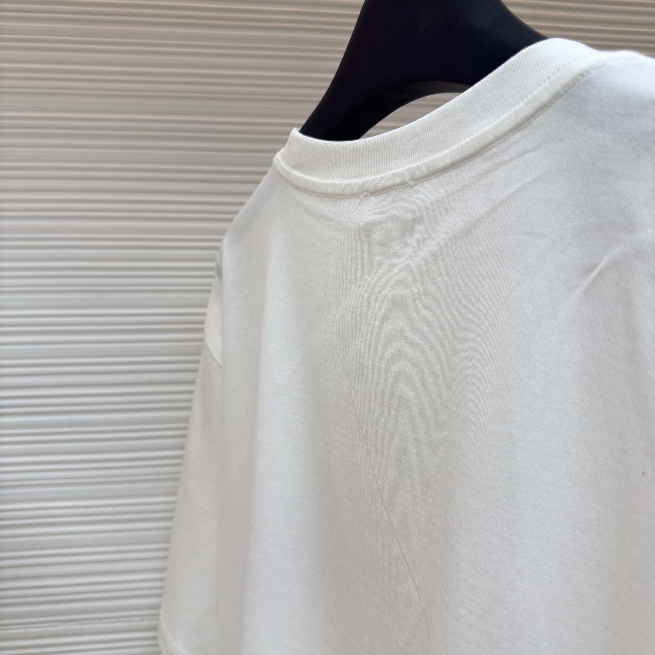 Celine Loose T-shirt In Cotton Jersey - DesignerGu